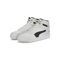 Puma Rebound LayUp 中帮复古篮球鞋 男女同款 白黑色 369573-30