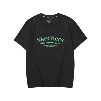斯凯奇(SKECHERS) 男士T恤男短袖上衣2023年夏季新款男子休 L223M027-0018