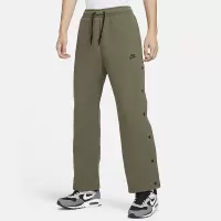Nike Tech Fleece 纯色系带宽松排扣休闲针织运动裤 男款 中橄榄绿 FB8015-222
