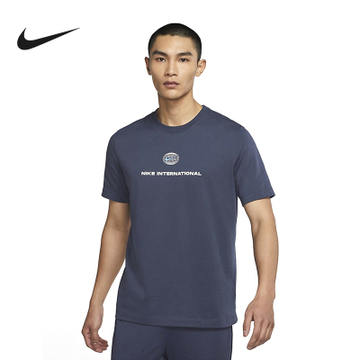 Nike 刺绣Logo运动连帽套头卫衣 男款 黑色 DM5463-070