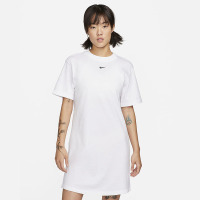 Nike Sportswear Essential 纯色圆领宽松短袖连衣裙 白色 DV7883-100