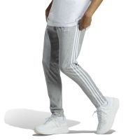 adidas Essentials 侧边条纹松紧系带铅笔运动裤 男款 灰色 IC0046