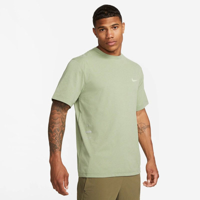 Nike 纯色圆领短袖T恤 男款 蜜瓜绿 FN7290-386