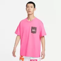 耐克男子T恤2023年夏新款透气运动口袋短袖纯棉针织衫FJ7681-684