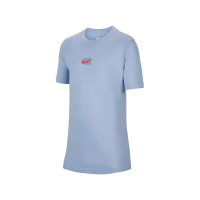 Nike 童装 考试全对背面答题卡印花运动短袖T恤 男童 狂喜钴蓝 FN3712-479