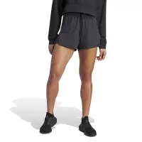 adidas 品牌Logo印花训练运动健身休闲短裤 女款 黑色 IL9278