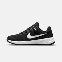 中童 Nike REVOLUTION 6 FlyEase 可回收材料 低帮 儿童跑步鞋 黑白色 DD1114-003