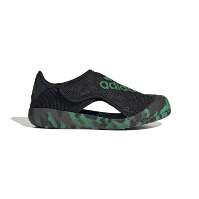 儿童 adidas Altaventure 2防滑耐磨轻便儿童凉鞋 黑绿 FZ6510