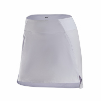 Nike 纯色中腰半身裙 浅紫色 DV9456-536