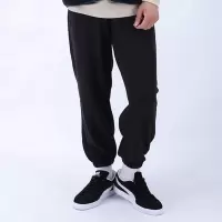 PUMA Logo图案印花休闲束脚运动裤 男款 黑色 539971-01