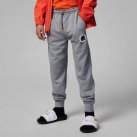 耐克Jordan 童装 字母Logo印花抽绳系带束脚运动裤 男童 碳素灰 FN6491-091