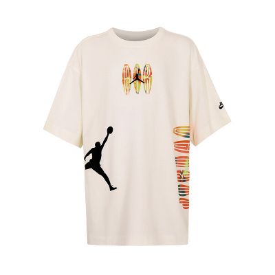 Nike/耐克JORDAN夏季新款大童时尚印花短袖FB1620-133