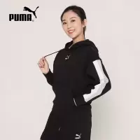 Puma 运动休闲套头衫连帽针织卫衣 女款 黑色 534164-01