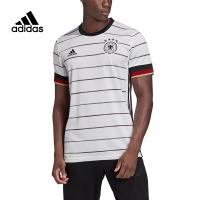 adidas 足球运动训练短袖T恤 球迷版 德国队 主场 男款 白色 EH6105