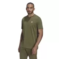 adidas originals 徽标Logo印花纯色圆领短袖T恤衫 男款 绿色 送男友 H65673