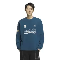 adidas 阿迪达斯三叶草卫衣男冬新款宽松休闲运动圆领套头衫 IN0974