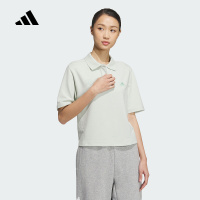 Adidas阿迪达斯女子运动休闲宽松短袖半袖T恤翻领POLO衫JJ3603