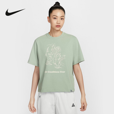 耐克NIKE ACG向导印花户外T恤运动宽松圆领短袖半截袖FV7326-370