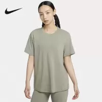 耐克Nike 2024秋女运动训练透气短袖针织衫 FN2815-320