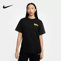 耐克(NIKE)2024秋女户外休闲日常百搭短袖针织衫 HM5024-010