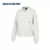 斯凯奇(Skechers)2024女针织套头卫衣舒适户外日常休闲运动卫衣/套头衫