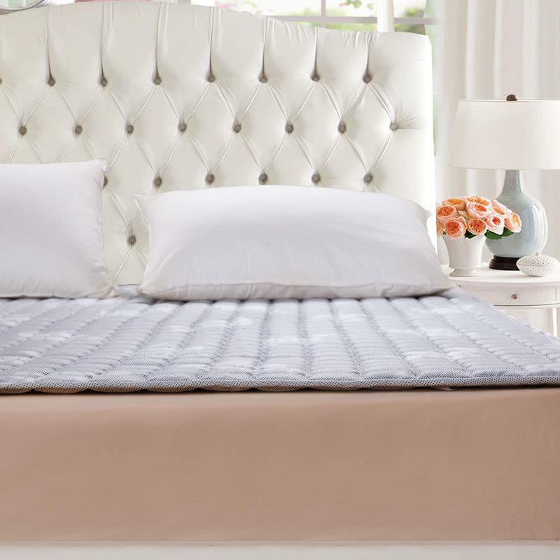 唛乐斯MALLAS 床褥床垫 床护垫 印花磨毛加厚床护垫图片
