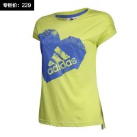 adidas阿迪达斯 2014夏季新款女子短袖T恤 F89767 F91808