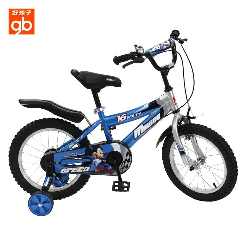 好孩子16寸儿童自行车 迪士尼蓝色炫酷男生四轮车JB1652Q-K122D