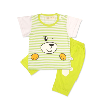 【康贝方】 婴儿内衣新生儿衣服 短袖套装 男女宝宝夏季套装#3694
