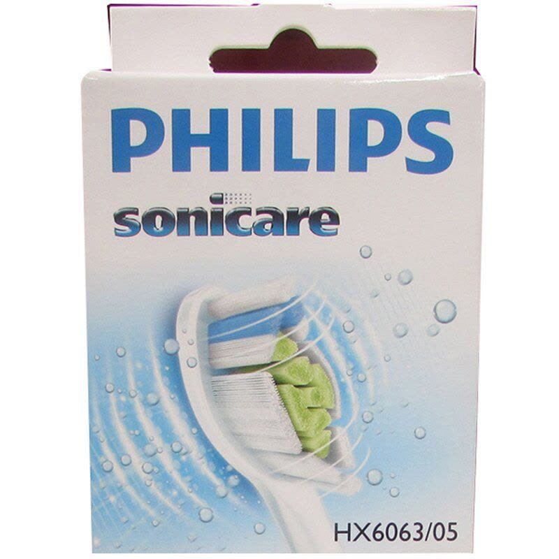 飞利浦（PHILIPS）声波震动电动牙刷牙刷头HX6063 适用于HX9332HX9362图片