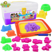 仙邦宝贝 太空紫色沙2斤套装 3D动力沙粘土 环保无毒DIY儿童玩具 3940