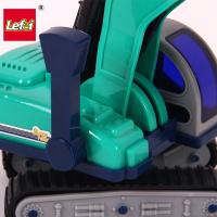 LEFEI/乐飞 儿童城市工程挖掘车塑料模型 中号非充电玩具男孩玩具车 6822 工程运输车