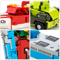 古迪 新乐新数字变形3-6岁金刚合体益智玩具机器人拼装男孩6-14岁塑料儿童积木玩具 15个造型