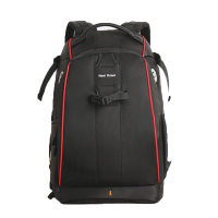 New Dawn 专业单反相机包 摄影包 双肩 大容量防盗背包 六代大号-酷黑红边