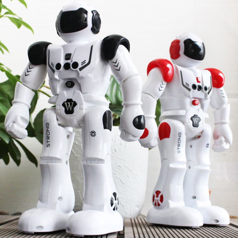 儿童遥控电动机器人音乐跳舞玩具充电体感机械智能战警男孩礼物图片