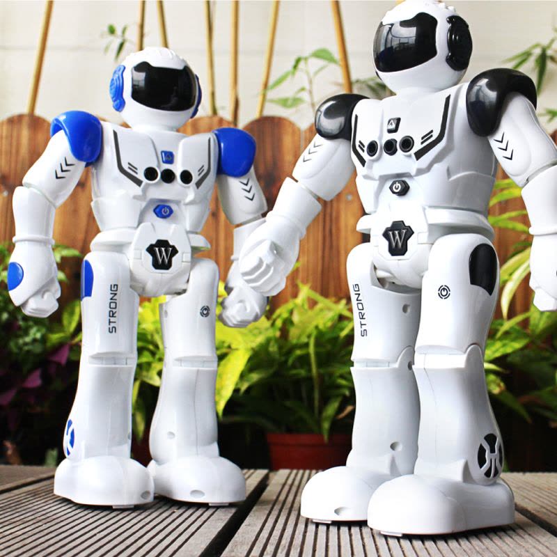 儿童遥控电动机器人音乐跳舞玩具充电体感机械智能战警男孩礼物图片