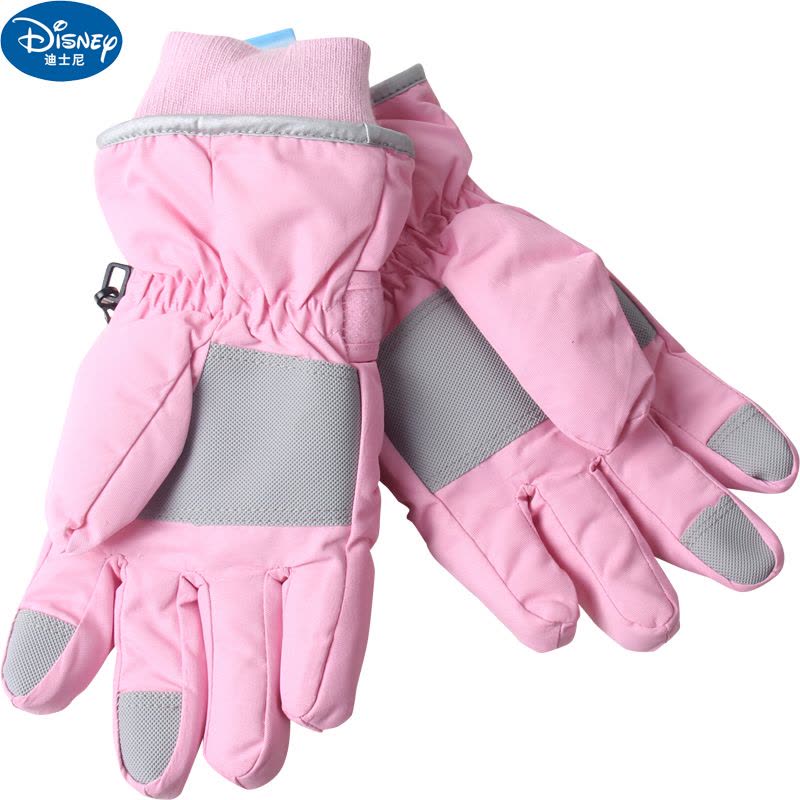 迪士尼冰雪奇缘儿童手套冬保暖户外滑雪手套小学生分指五指手套图片