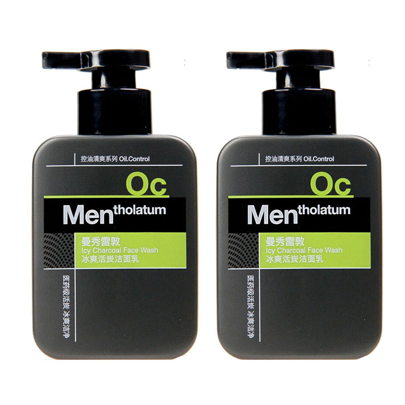 Mentholatum/曼秀雷敦 冰爽活炭洁面乳 150ml 2支装