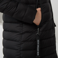 波司登BOSIDENG女士冬季常规款百搭直筒立领中长羽绒服 女B70131116