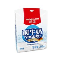 【中粮我买网】德亚酸奶weidendort 原味酸牛奶 常温酸奶 德国进口酸奶 200mlx15盒