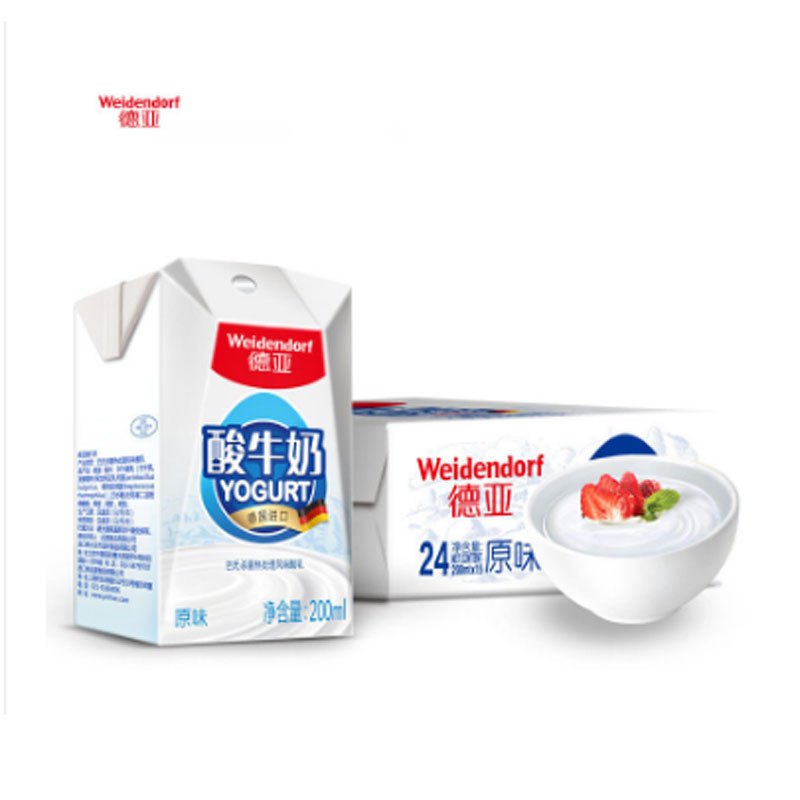 【中粮我买网】德亚酸牛奶200mlx24(德国进口 整箱）