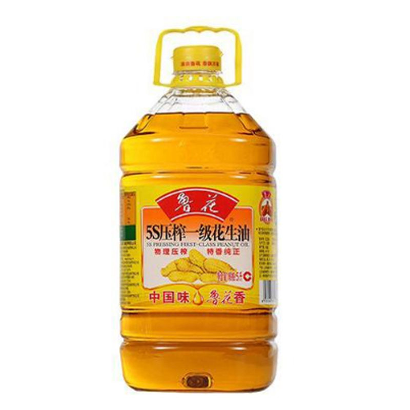 [中粮我买网]鲁花5S压榨一级花生油5L 赠送1.28L酱油