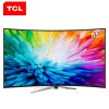 TCL L65C2-CUDG 65英寸4K镜面低反射屏 64位14核超高清安卓智能曲面电视机（黑）