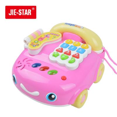杰星 音乐电话车 儿童音乐玩具 25807