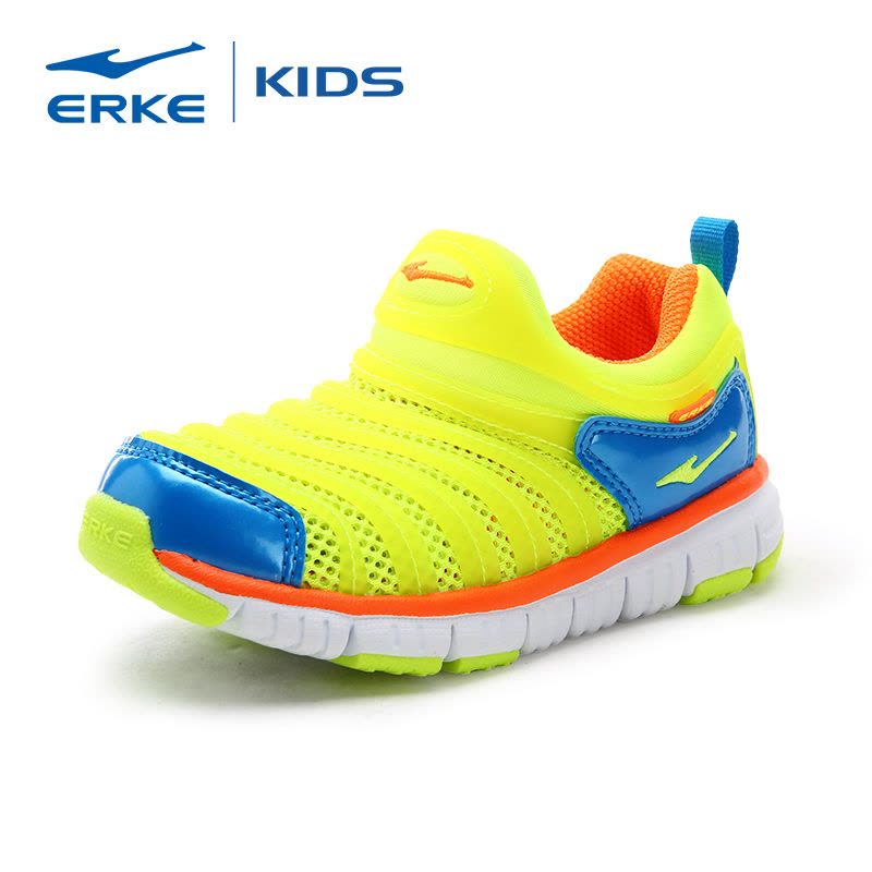 鸿星尔克ERKE儿童鞋毛毛虫新款运动鞋子男女童易弯折休闲鞋跑步鞋图片