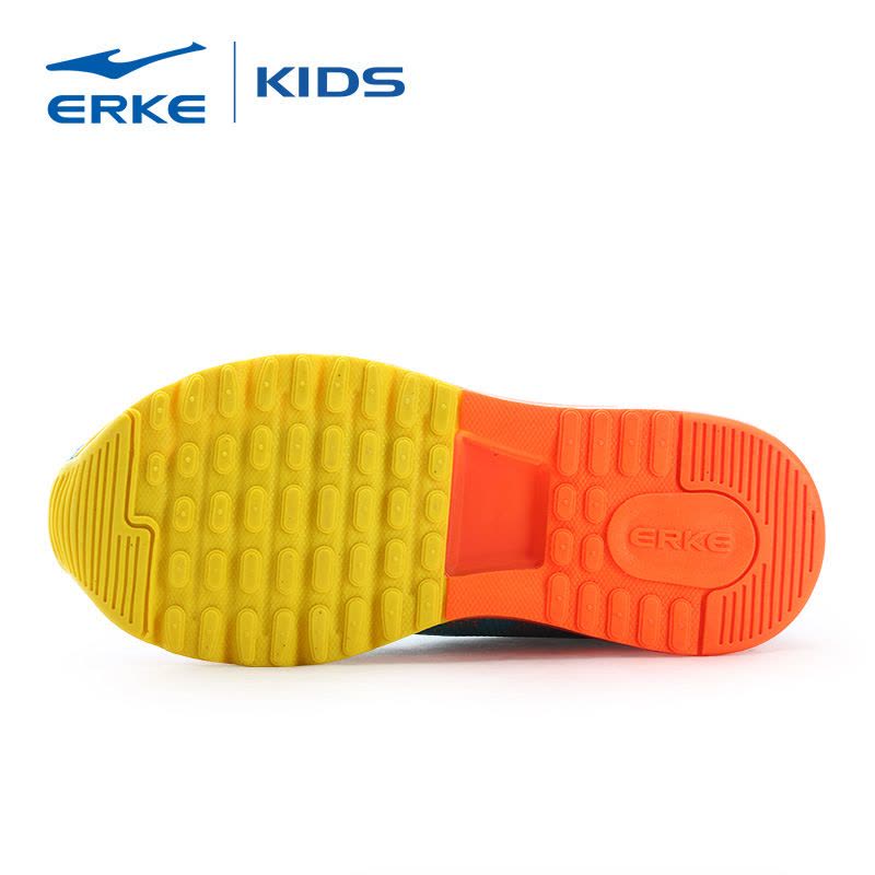 鸿星尔克ERKE童鞋新款全掌气垫儿童跑步鞋大童减震气垫运动鞋子慢跑鞋男图片