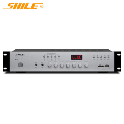 狮乐(SHILE)DV80 定压大功率功放机背景音乐分区功放校园公共广播系统