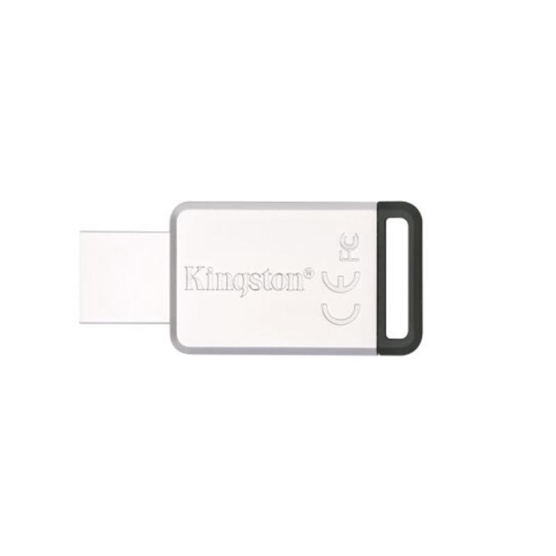 金士顿(Kingston)USB3.1 128GB金属U盘 DT50黑色迷你个性定制创意定制u盘激光刻字 文字定制