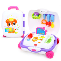 汇乐旅行箱工具箱男孩女孩玩具套装 儿童过家家玩具 小公主旅行箱