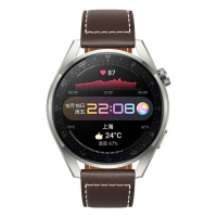 [ 新品]华为 HUAWEI WATCH 3 Pro 48mm eSIM独立通话智能手表 钛金属材质 心脏与呼吸健康管理 5天强劲续航 体温检测 NFC支付 时尚款 钛金属表带